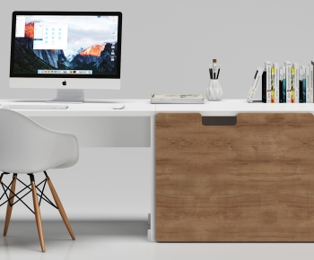Modern Computer Desk And Chair-ID:943887005