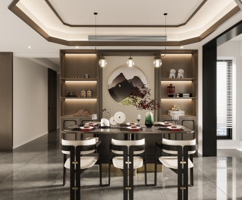 New Chinese Style Dining Room-ID:881540063
