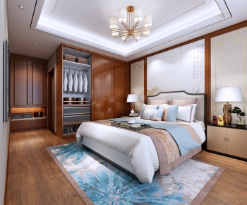 New Chinese Style Bedroom-ID:310559995