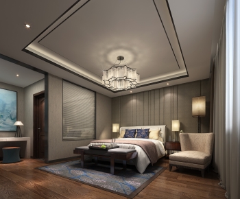 New Chinese Style Bedroom-ID:349937927