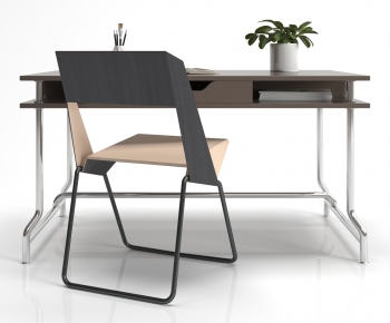 Modern Computer Desk And Chair-ID:599092011