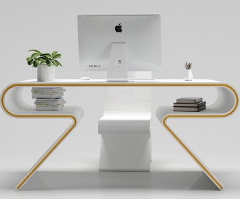 Modern Computer Desk And Chair-ID:811258083