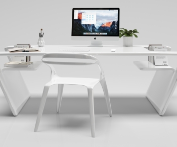 Modern Computer Desk And Chair-ID:221721898