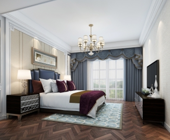 Simple European Style Bedroom-ID:940254932