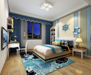 Mediterranean Style Bedroom-ID:614208944