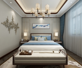 New Chinese Style Bedroom-ID:539579447
