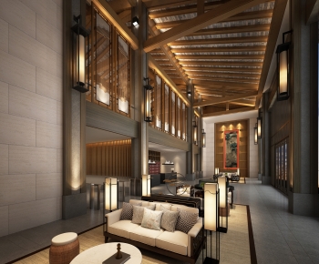 New Chinese Style Lobby Hall-ID:107978118