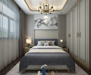 New Chinese Style Bedroom-ID:473892937