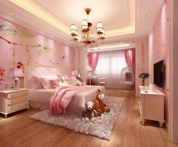 American Style Girl's Room Daughter's Room-ID:593404051