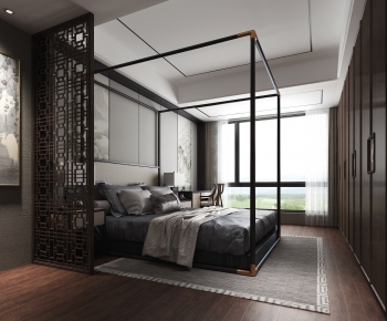 New Chinese Style Bedroom-ID:140359417