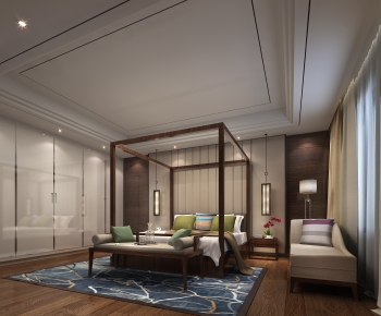 New Chinese Style Bedroom-ID:700629006