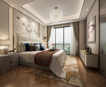 New Chinese Style Bedroom-ID:765999088