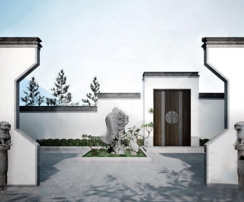 New Chinese Style Courtyard/landscape-ID:367484098