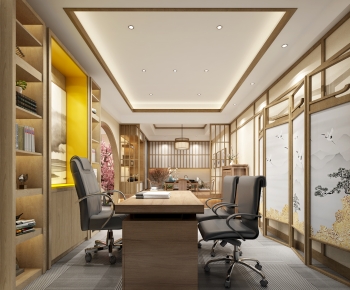 New Chinese Style Manager's Office-ID:425695909