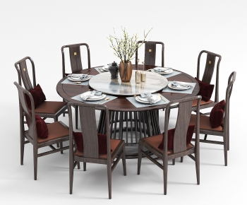 New Chinese Style Dining Table And Chairs-ID:882697114