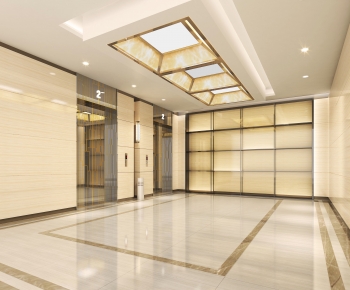 Modern Office Elevator Hall-ID:516081093