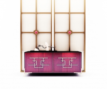 New Chinese Style Side Cabinet/Entrance Cabinet-ID:174140934