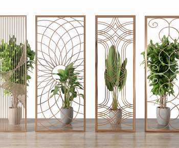 Modern Metal Screen Partition-ID:722120059