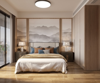 New Chinese Style Bedroom-ID:300031901