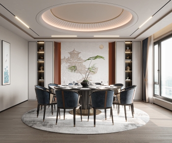 New Chinese Style Dining Room-ID:876878987