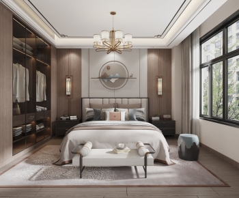 New Chinese Style Bedroom-ID:278860095