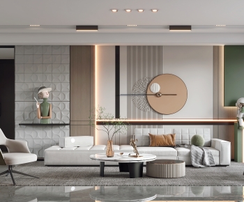 Modern A Living Room-ID:484357121