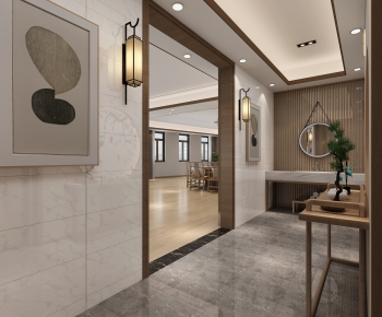 New Chinese Style Hallway-ID:374317881