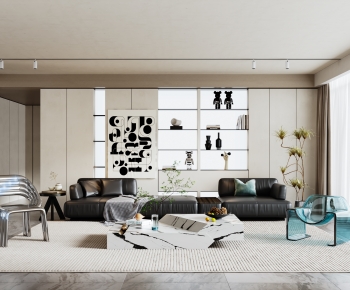 Modern A Living Room-ID:402826075