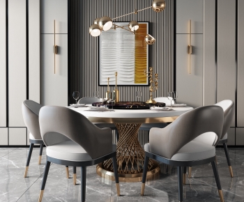 Modern Dining Table And Chairs-ID:163172014