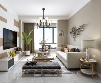 Modern A Living Room-ID:897799976