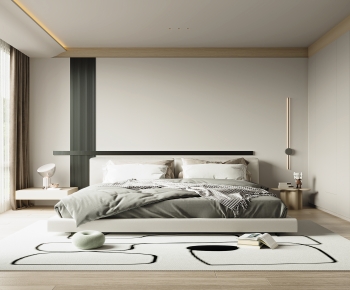 Modern Wabi-sabi Style Bedroom-ID:608163125