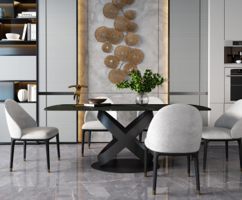 Modern Dining Table And Chairs-ID:531454097