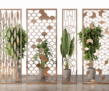 Modern Metal Screen Partition-ID:963838108