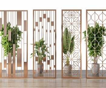 Modern Metal Screen Partition-ID:724737889