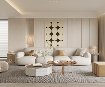 Wabi-sabi Style A Living Room-ID:766599245