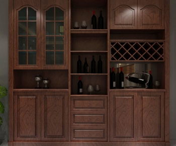 New Chinese Style Wine Cabinet-ID:991467955