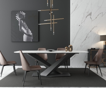Modern Dining Table And Chairs-ID:331496952
