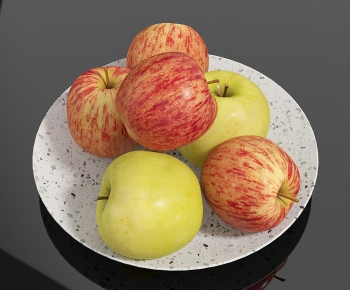 现代苹果 水果 果盘-ID:382625109