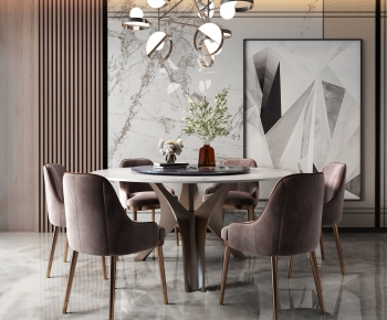 Modern Dining Table And Chairs-ID:751948128