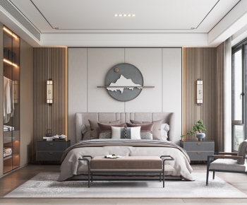 New Chinese Style Bedroom-ID:151747945