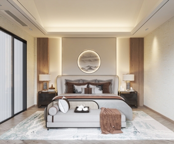 New Chinese Style Bedroom-ID:212344884