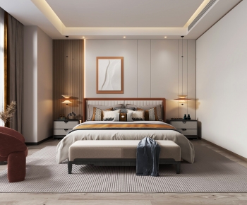 New Chinese Style Bedroom-ID:401182893