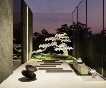 Modern New Chinese Style Courtyard/landscape-ID:329547888