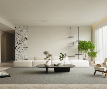 Wabi-sabi Style A Living Room-ID:598617082
