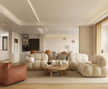 Wabi-sabi Style A Living Room-ID:797837029