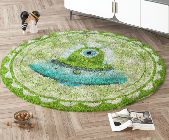 Modern Circular Carpet-ID:100059533
