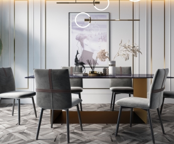 Modern Dining Table And Chairs-ID:348010151