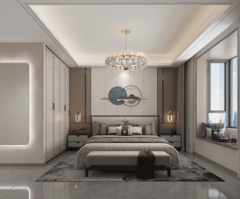 New Chinese Style Bedroom-ID:905865912