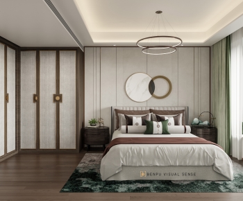 New Chinese Style Bedroom-ID:201487065