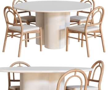Nordic Style Dining Table And Chairs-ID:679994117